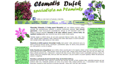 Desktop Screenshot of clematis-dufek.cz