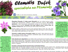 Tablet Screenshot of clematis-dufek.cz
